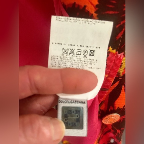 D&G Dolce&Gabbana Vintage (1990s) Multicolor Floral Blazer - Picture 4 of 7